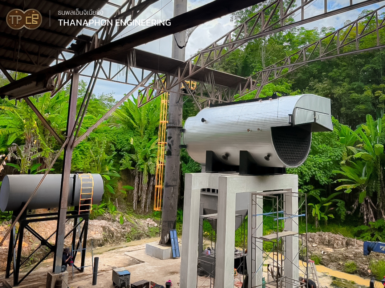 การติดตั้งบอยเลอร์ชีวมวล ขนาด 8 ตัน – วางรากฐานระบบพลังงานสะอาดอย่างมั่นคง